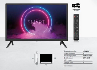 Full HD Smart TV 24tum 12V DC 100 240V F r B t Husvagn Husbil DVB T2 full-hd-smart-tv-24tum-12v-dc-100-240v-f-r-b-t-husvagn-husbil-dvb-t2