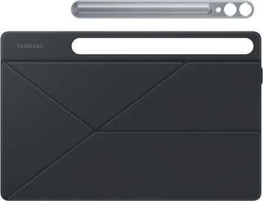 Samsung Tab S9/S9 FE+ Smart Book fodral (svart)