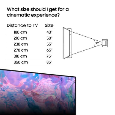 Samsung 55" CU7175 4K LED Smart TV (2023)