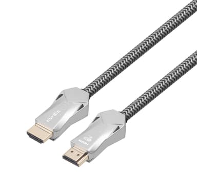 NÖRDIC CERTIFIED CABLES 3m Ultra High Speed HDMI 2.1 8K 60Hz 4K 120Hz 48Gbps Dynamic HDR eARC VRR nylonflätad kabel guldpläterad