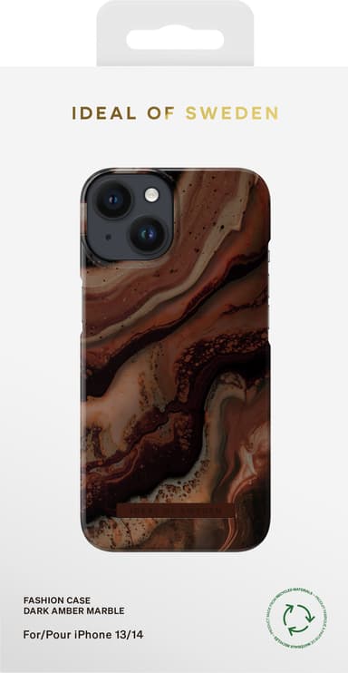 iDeal of Sweden Fashion fodral för iPhone 13/14 (mörk bärnsten)