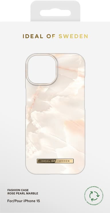 iDeal of Sweden Fashion fodral för iPhone 15 (Rose Pearl Marble)