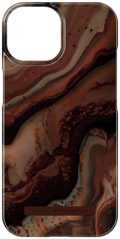 iDeal of Sweden Fashion fodral för iPhone 15 (Dark Amber Marble)