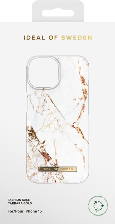 iDeal of Sweden Fashion fodral för iPhone 15 (Carrara Gold)