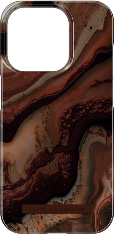 iDeal of Sweden Fashion fodral för iPhone 15PR (Dark Amber Marble)