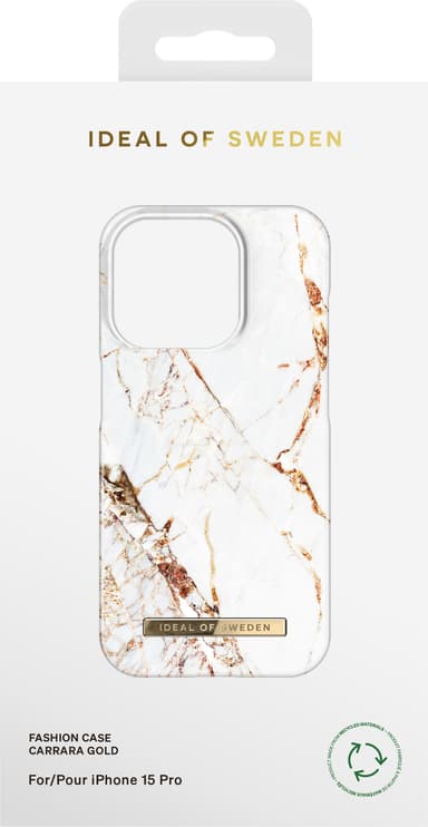 iDeal of Sweden Fashion fodral för iPhone 15PR (Carrara Gold)