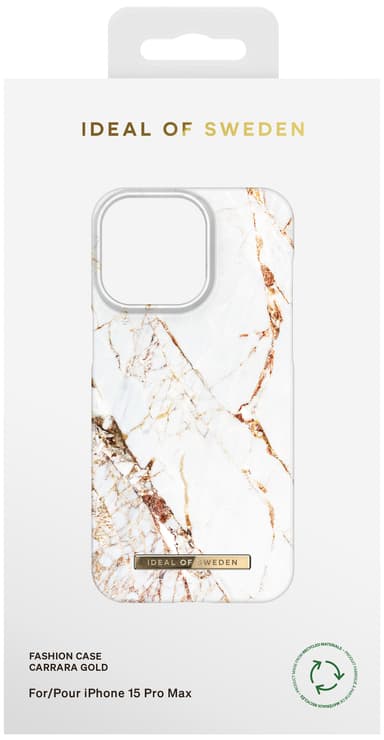 iDeal of Sweden Fashion fodral för iPhone 15PM (Carrara Gold)
