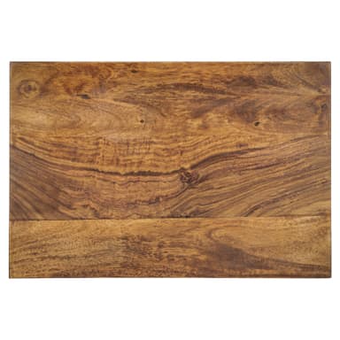 Sidobord Z-shape 45x30x60 cm natur/svart sheeshamträ och metall WOMO-Design