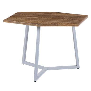 WOMO-DESIGN sidobord Uppsättning av 2 73x56 / 56x48cm, naturliga och vita, unik,