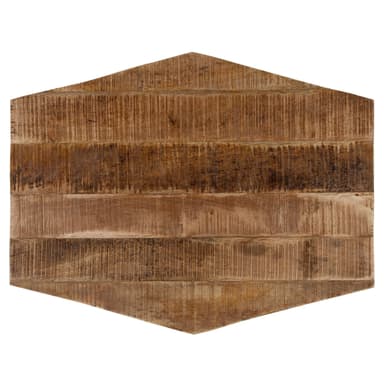 WOMO-DESIGN sidobord Uppsättning av 2 73x56 / 56x48cm, naturliga och vita, unik,