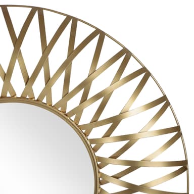 WOMO-DESIGN väggspegel dekorativ spegel hängande spegel spegel rund Lima Ø 84 cm