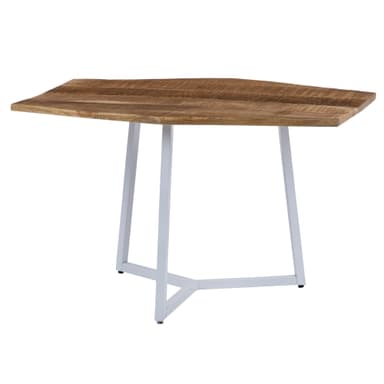 WOMO-DESIGN sidobord Uppsättning av 2 73x56 / 56x48cm, naturliga och vita, unik,