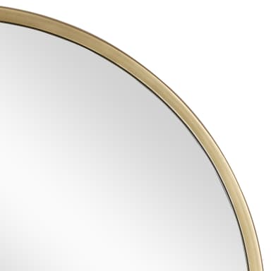 WOMO-DESIGN Dekorativ väggspegel Cali Ø 60 cm i glas, metallram i guld, rund