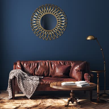 WOMO-DESIGN väggspegel dekorativ spegel hängande spegel spegel rund Lima Ø 84 cm