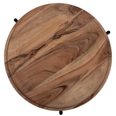 WOMO-DESIGN sidobord Uppsättning av två 40x55cm Ö / ö 35x50cm, naturligt svart,