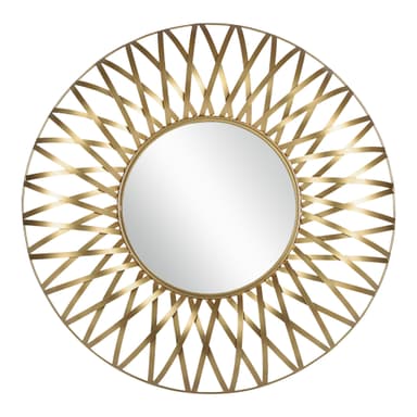 WOMO-DESIGN väggspegel dekorativ spegel hängande spegel spegel rund Lima Ø 84 cm