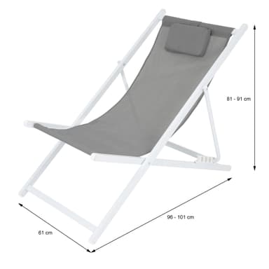 Set med 2 däckstolar Strandstol Solstol Solstol Trädgårdsstol Fällbar stol