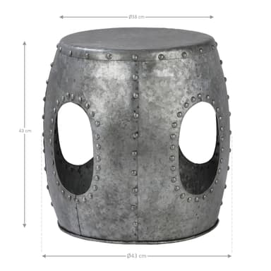 Sidobord Bord i vardagsrummet Bord Kaffe bord Kaffe bord Kaffe bord Silver Ø 38