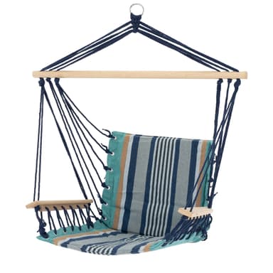 ECD-Germany Design hängande stol extremt bekväm 6cm tjock sittdyna gjord av