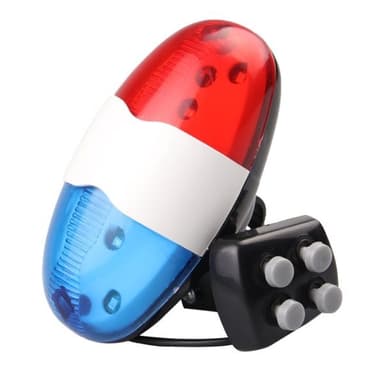 Elektrisk ringklocka till cykel med 4 toner och LED-lampa