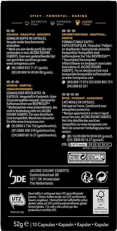 L Or Lungo Estremo 10 kaffekapslar (10 st)