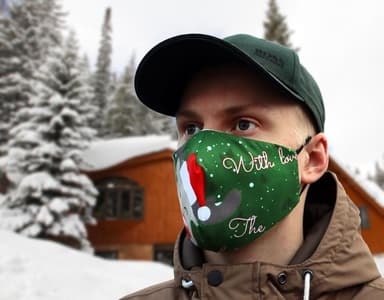 Munskydd med julmotiv (Julren)