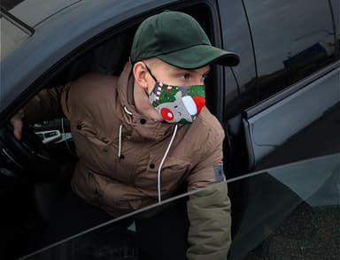 Munskydd med julmotiv (Julren)
