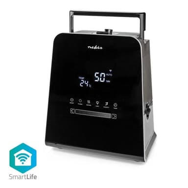 Luftfuktare för SmartLife | 30 W | Med sval och varm dimma | 5.5 l | Hygrometer | Timer | Fjärrkontroll | Nattläge | Svart