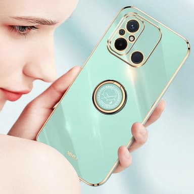 För Xiaomi Redmi 12C skal Finger Ring TPU - Rosa