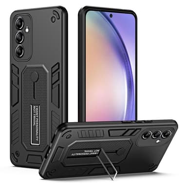 För Samsung Galaxy A54 5G Hybrid skal med Kickstand - Svart