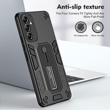 För Samsung Galaxy A54 5G Hybrid skal med Kickstand - Svart