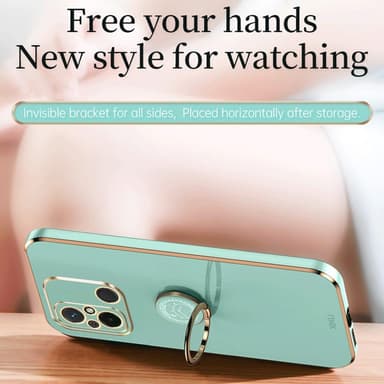 För Xiaomi Redmi 12C skal Finger Ring TPU - Rosa