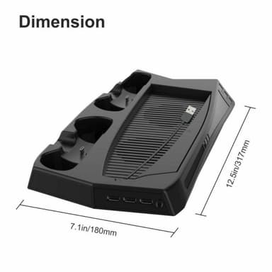 Sony Playstation 5 UHD / DE Charging stand Laddningsställ Stativ Kylfläkt