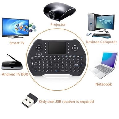 Mini Tangentbord / Air Mouse med USB-Dongle