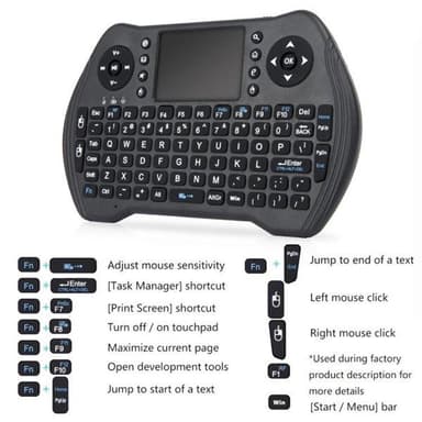 Mini Tangentbord / Air Mouse med USB-Dongle