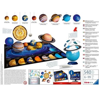 Ravensburger 3D Puzzle Solar System 27/54/7