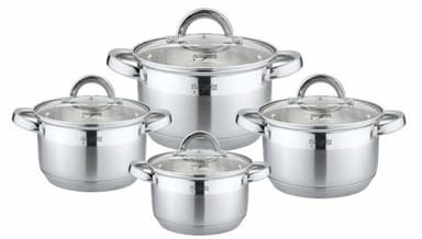 Platinum Cookware Collection 8 delar kastrullset i rostfritt stål