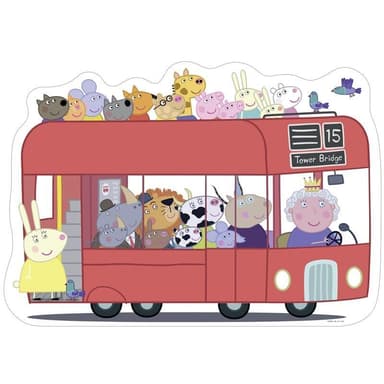 Ravensburger Peppa Pig Shaped Bus 24p