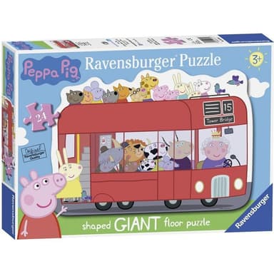 Ravensburger Peppa Pig Shaped Bus 24p