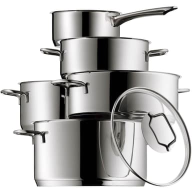 WMF Kastrullset Astoria, 5st kastruller inklusive glaslock