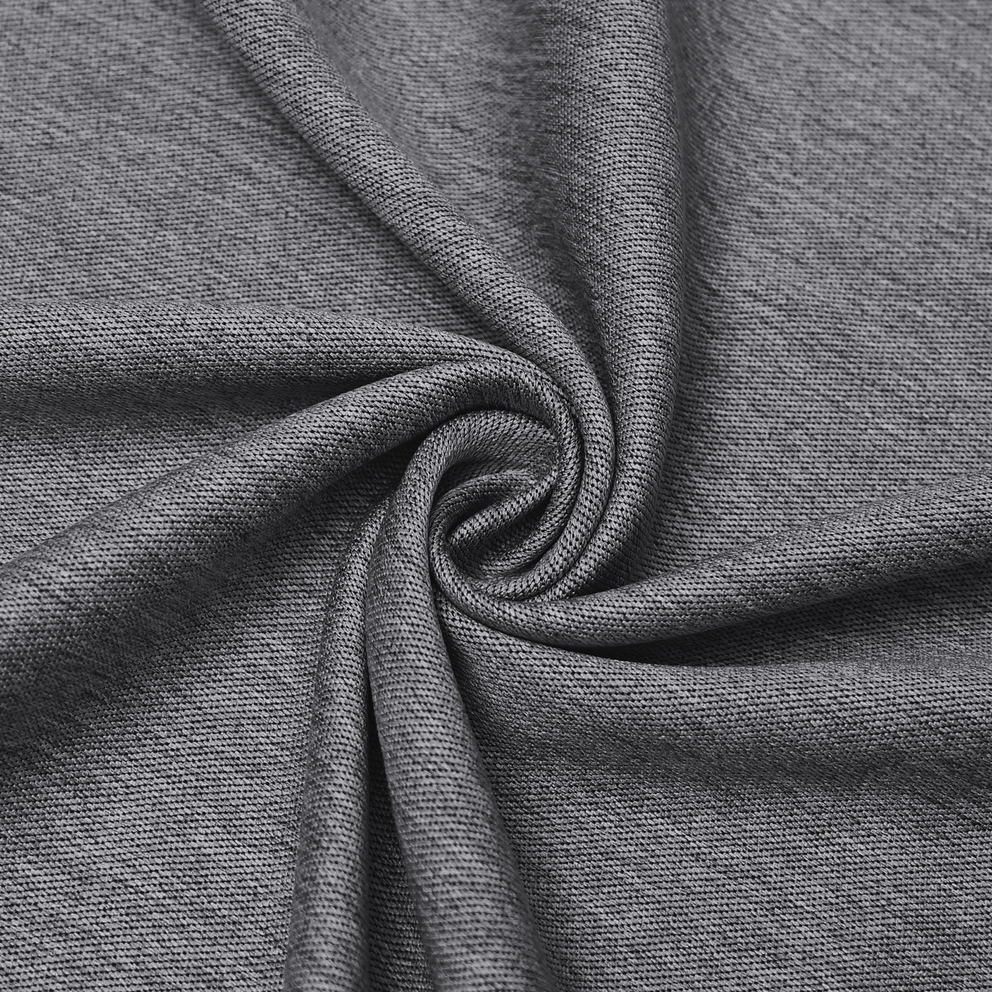 Vändbara linne mörkläggningsgardiner 2-pack Mörkgrå 140 x 260 cm