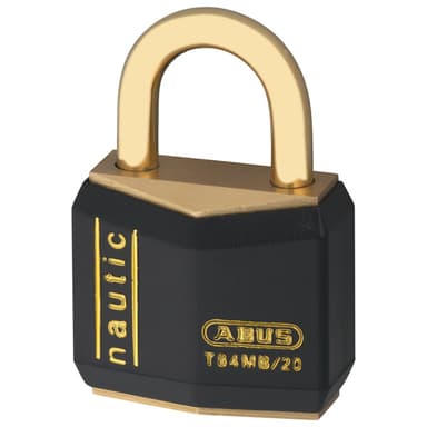 Abus hänglås massiv mässing 3st. samma nyckel 30mm