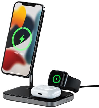 Satechi Magnetic 3-i-1 trådlöst laddningsställ