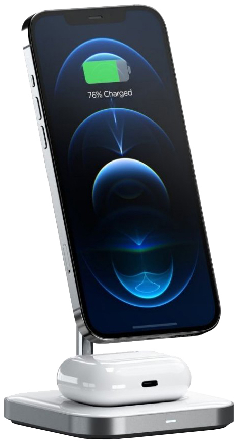 Satechi Magnetic 2-i-1 trådlöst laddningsställ