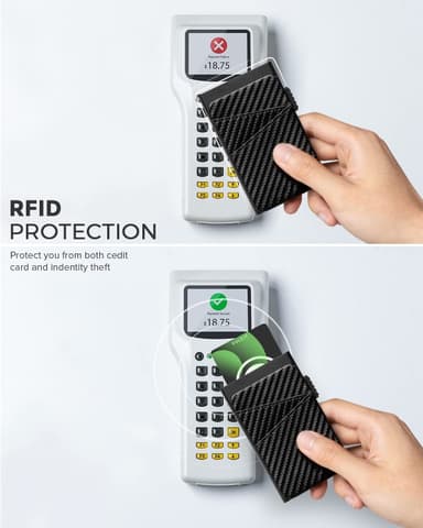 Pop-up kreditkortsfodral med RFID-skyddsplånbok Flerfärgad