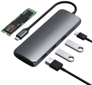 Satechi Hybrid SSD USB-C hubb