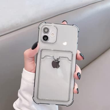 iPhone 11 skal med korthållare TPU transparent