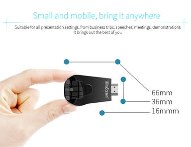 Trådlös HDMI Dongle Mottagare 2.4G 1080P Svart