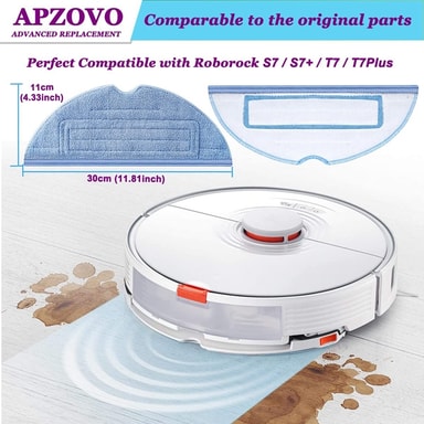 HUAYUWA Wischtücher Für Roborock S7/T7S - 2 Stück Ersatzpads