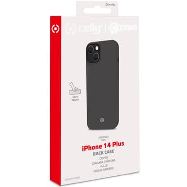 Celly Cromo Soft rubber case iPhone 14 Plus Svart
